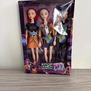 K-Pop Demon Hunters 3 Pack Toy Doll Set W Accessories NIP